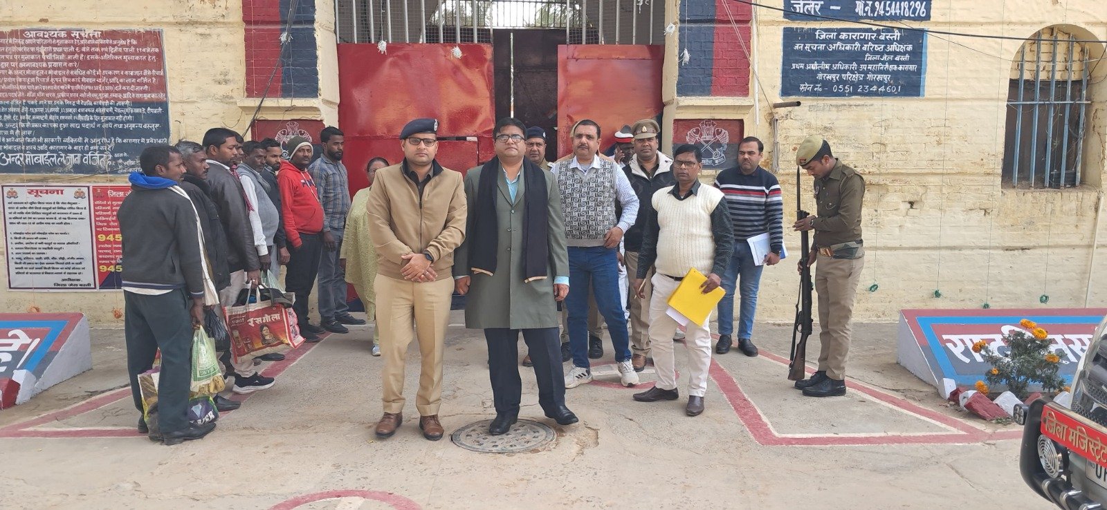 BASTI पुलिस अधीक्षक द्वारा जिला कारागार का किया गया आकस्मिक निरीक्षण