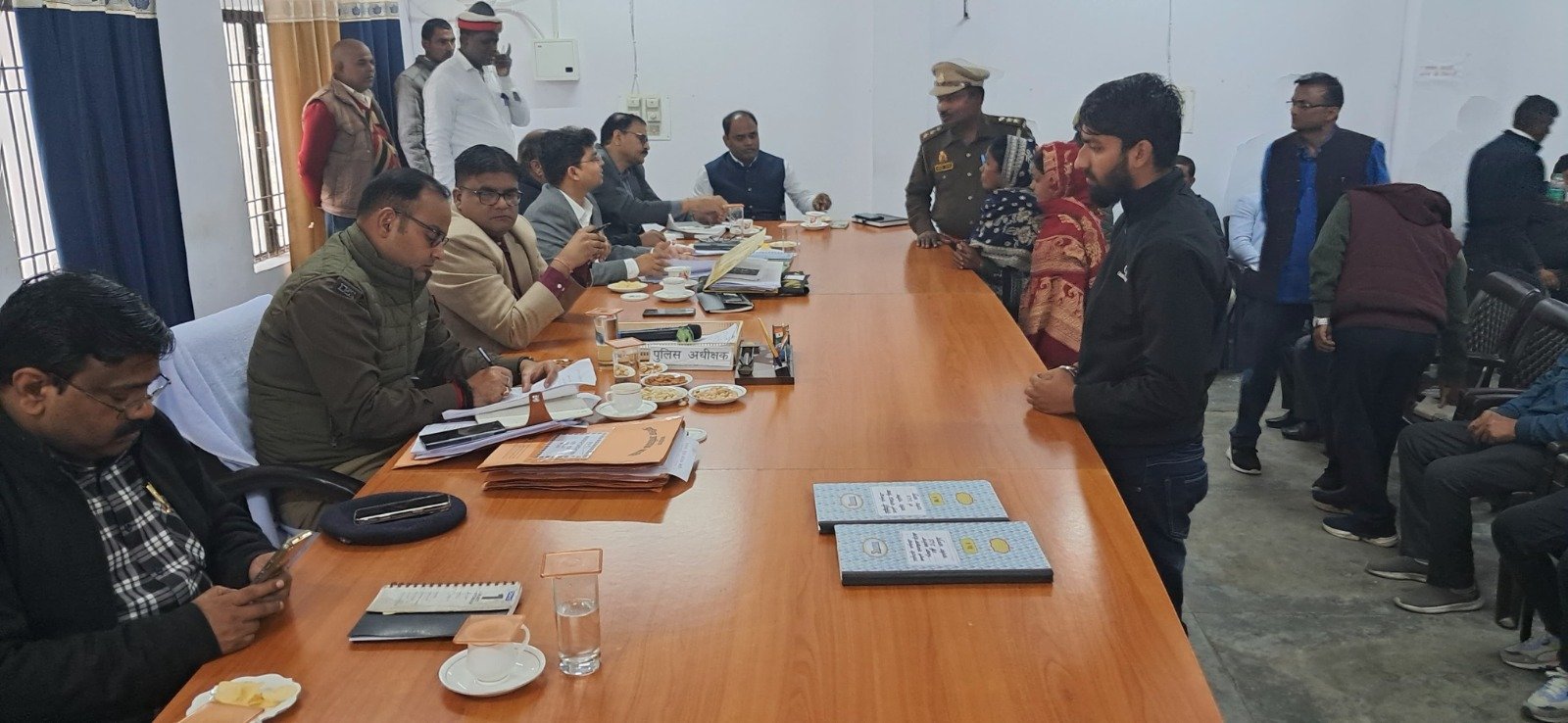  BASTI पुलिस अधीक्षक द्वारा तहसील भानपुर पर आयोजित सम्पूर्ण समाधान दिवस